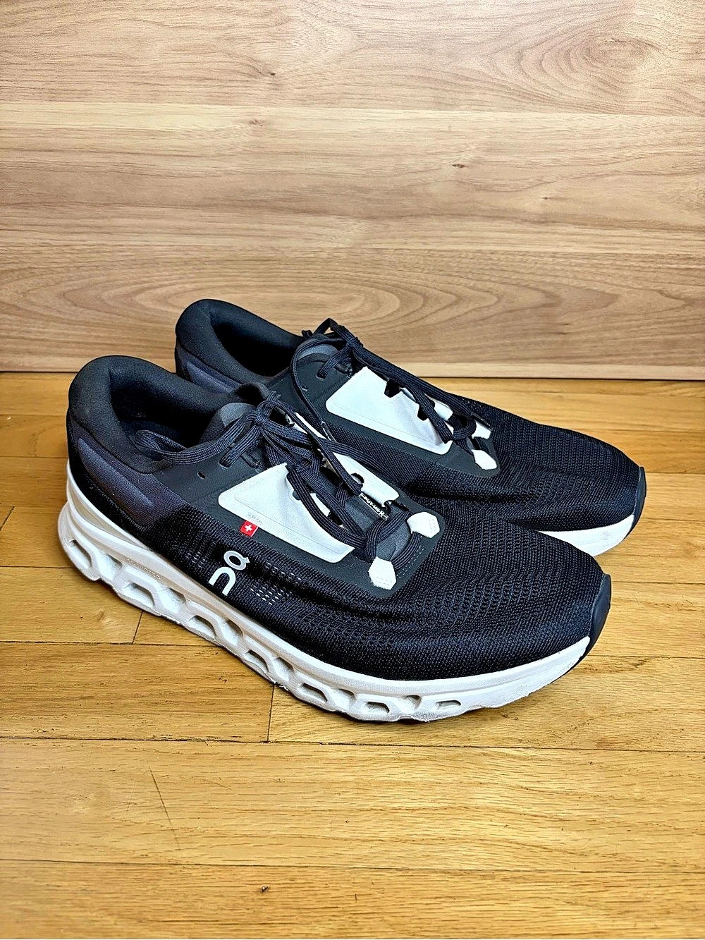 On Cloudstratus 3 Men's Black Sneakers - Size 12